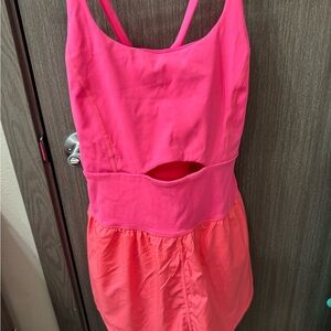 Righteous runsie pink flamingo